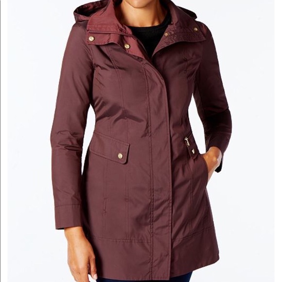 Cole Haan Jackets & Blazers - Cole Haan Signature Hooded Raincoat Size L
